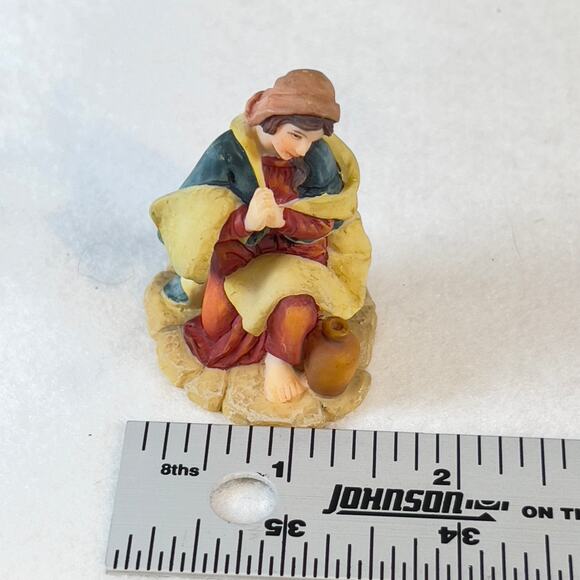 Grandeur Noel 2001 Bethlehem Village Blessed Mary O'Well Porcelain Resin - Picture 9 of 10